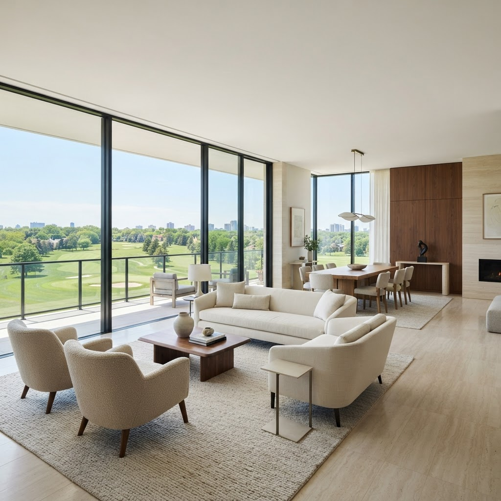 Bright modern living room